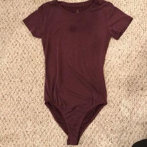 Maroon Tee-Shirt Bodysuit!